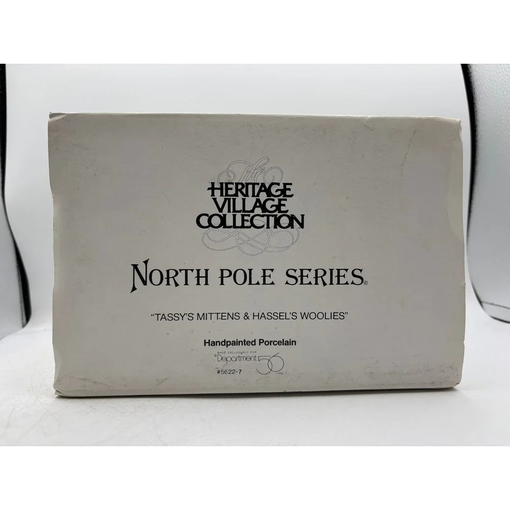 Dept 56 1991 Vintage HVC North Pole Tassy's Mittens & Hassel's Woolies 5622-7